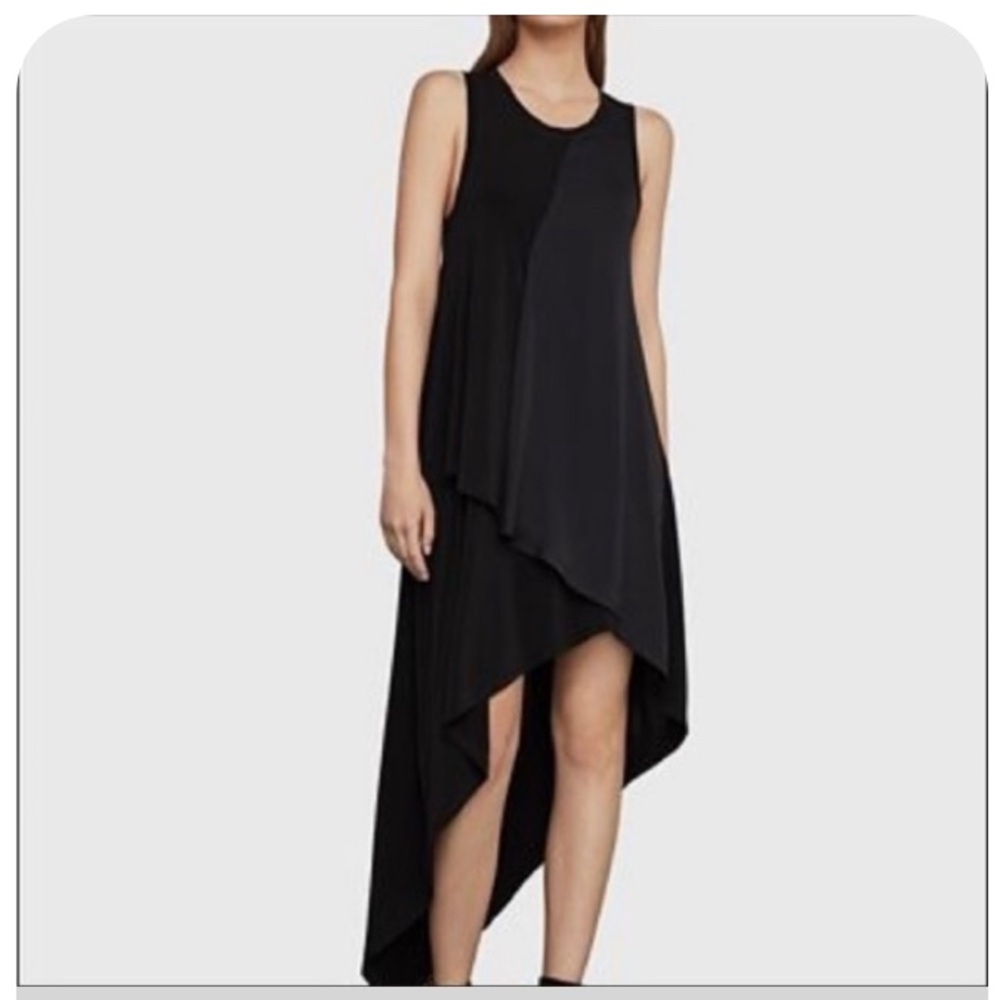 BCBGMaxAzria Black Asymmetrical Dress
